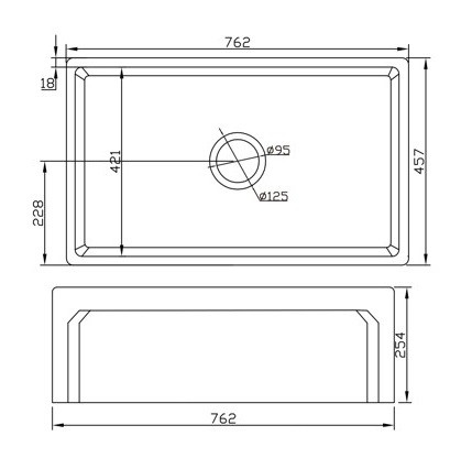 Bản vẽ chậu rửa bát UDiseno UD-030